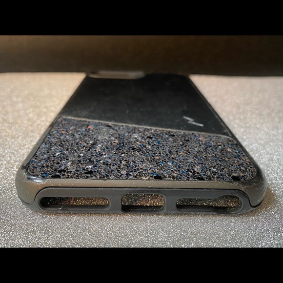 Black Glitter magnetic case iPhone 7 Plus - Picture 2 of 8